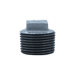 ISO 7-1 BSP Thread Malleable Iron Square Plug – FM Approved Pipe Fitting for Plumbing & Fire Protection