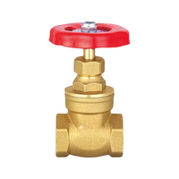 Brass Gate Valve with Steel Handle, 1/2" To 4", 16 Bar for Water, Oil, Gas