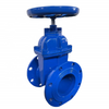 Non-rising stem flanged gate valve for municipal water distribution and fire service pipelines