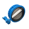  Double Flange Butterfly Valve with Handwheel