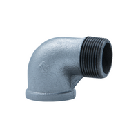 Black Malleable Iron Reducing Elbow Fitting | BSP/NPT Threaded 90 Degree Elbow for Plumbing And Fire Systems