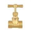 Brass T-Handle Stop Valve 1/2" To 1", 16 Bar Water Shut-Off Valve for Plumbing Systems