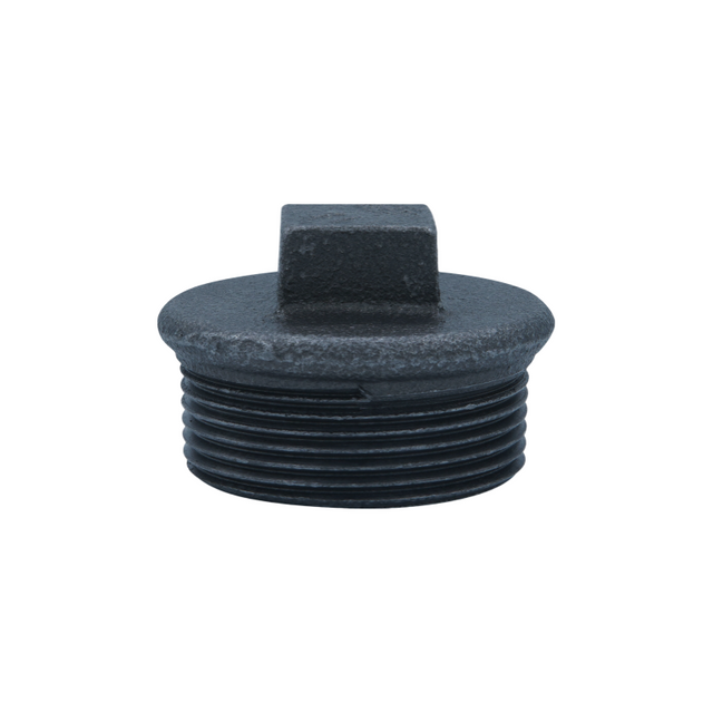 In-Stock Galvanized Iron (GI) Pipe Fitting beaded Plug 80mm (3") | BSP Threaded Malleable Iron End Cap