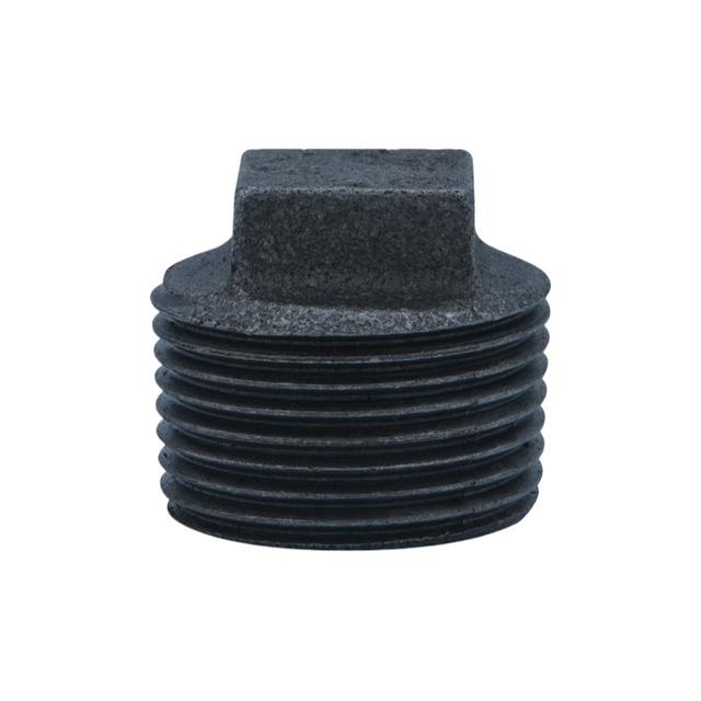 ISO 7-1 BSP Thread Malleable Iron Square Plug – FM Approved Pipe Fitting for Plumbing & Fire Protection