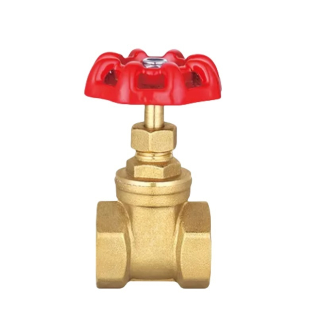 Brass Gate Valve with Cast Iron Handle, 1/2" to 4", 16 Bar for Water, Oil, Gas Control