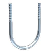 Parafuso em U galvanizado para sistemas de suporte de tubos de a&ccedil;o de canal