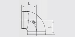 90 Degree Pipe Fitting