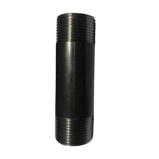 Black Steel Pipe Nipple Fitting