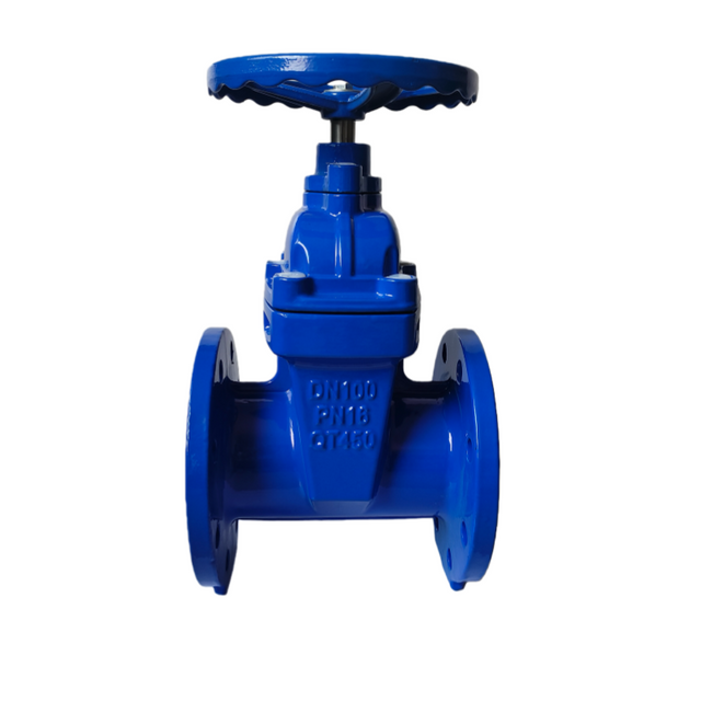 Non-rising stem flanged gate valve for municipal water distribution and fire service pipelines