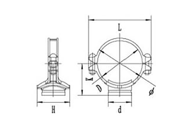 Threaded &Grooved Mechanical Tee