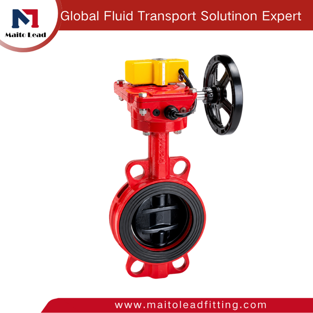 Fire Protection Grooved Butterfly Valve with Electrical Position Monitoring (Tamper Switch) , Indoor/Outdoor Use