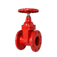 BS5163 DIN F4 Flanged Resilient Seated Nrs Gate Valve for Water Supply HVAC Fire Fighting