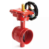Gear Operated Grooved Butterfly Valve Awwa C606 for Fire Protection Water System, DN100-DN300